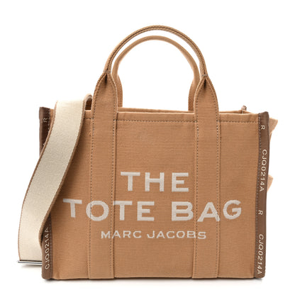 Marc Jacobs Jacquard Medium The Traveler Tote Bag Camel 1 of 11