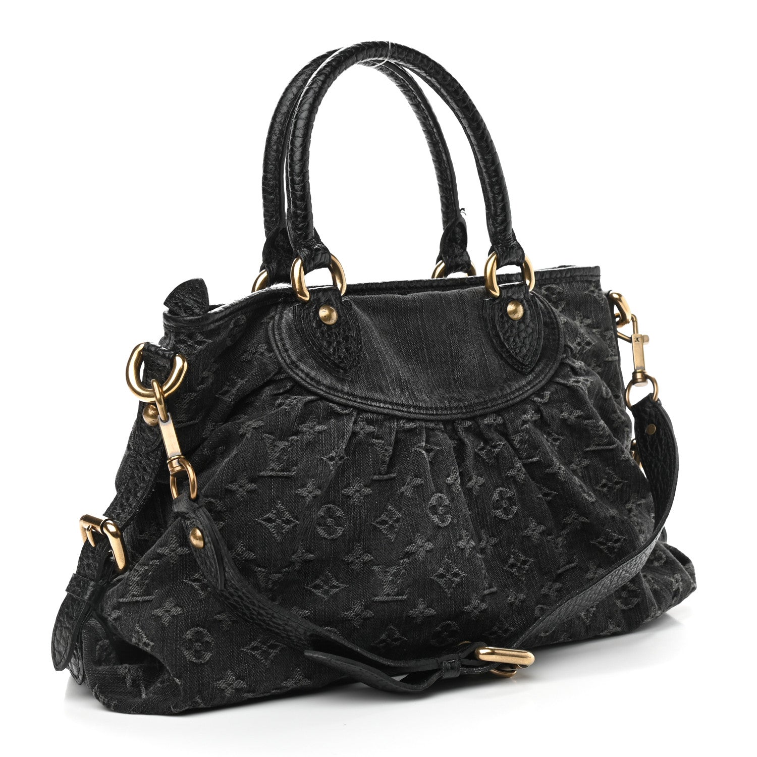 Louis Vuitton Denim Neo Cabby MM Black 3 of 11