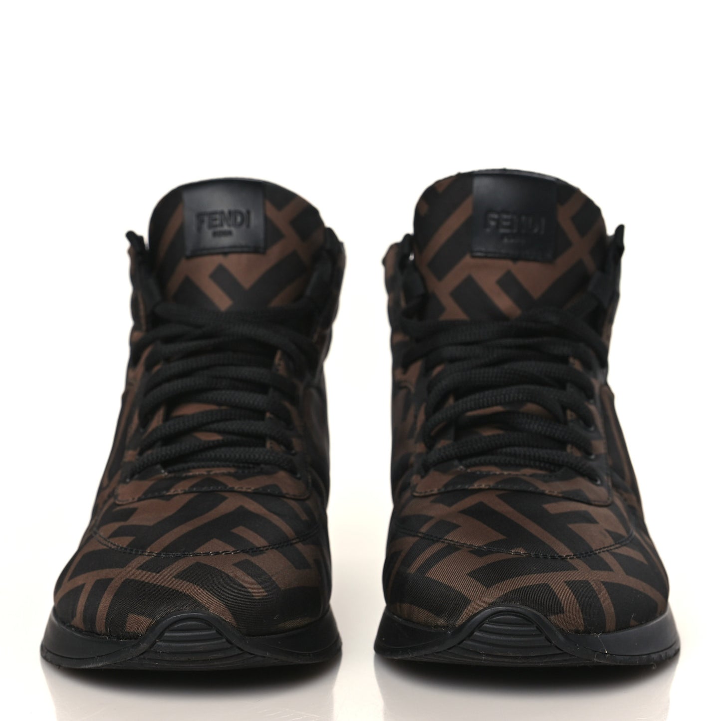 Nylon FF Reloaded High Top Sneakers 39.5 Tobacco Black
