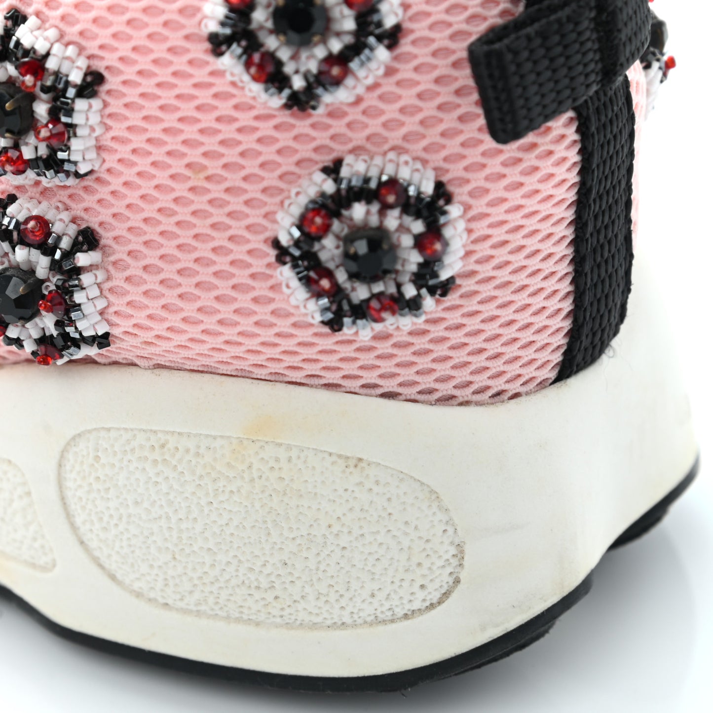 Technical Canvas Embellished Dior Fusion Sneakers 36 Pink Black