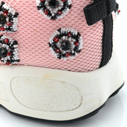 Christian Dior Technical Canvas Embellished Dior Fusion Sneakers 36 Pink Black 10 of 18