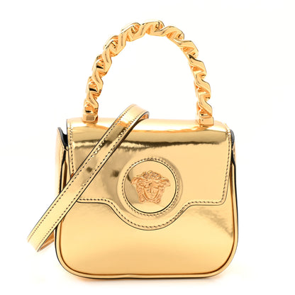 Versace Metallic Mini La Medusa Bag Gold 1 of 9