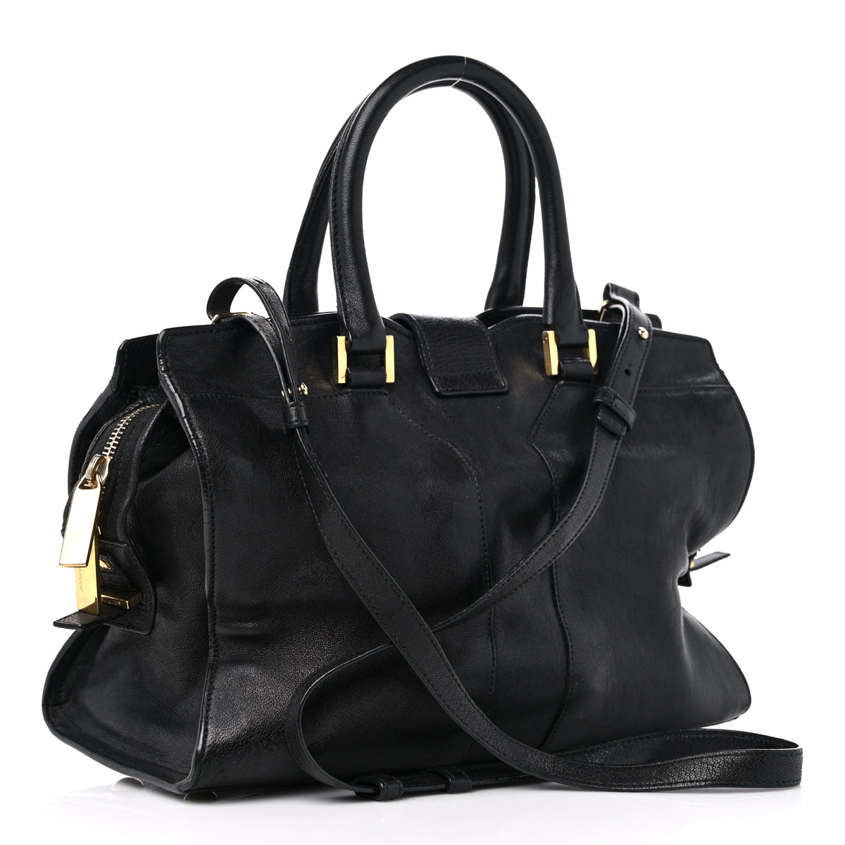 Saint Laurent Sheepskin Small Cabas ChYc Black 4 of 20