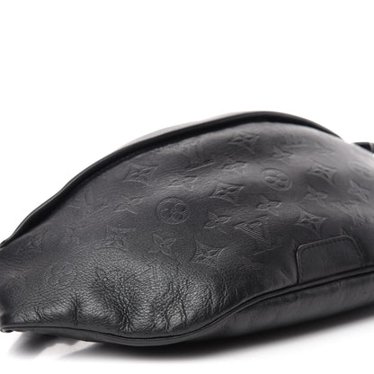 Louis Vuitton Calfskin Monogram Shadow Discovery Bumbag Black 6 of 10