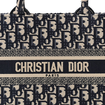 Christian Dior Oblique Small Book Tote Blue Multicolor 8 of 10