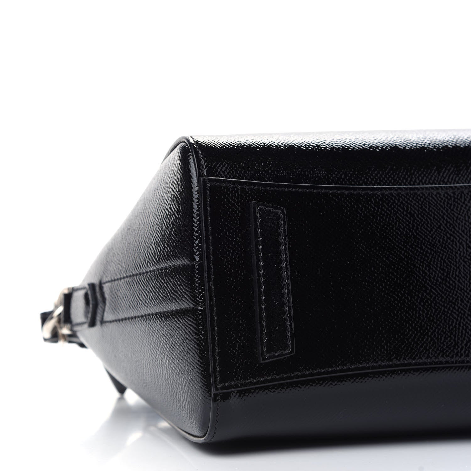 Givenchy Textured Patent Calfskin Mini Antigona Black 8 of 10