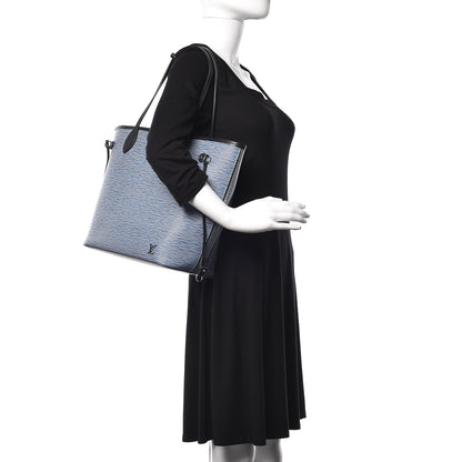 Louis Vuitton Epi Neverfull MM Denim Light 2 of 12