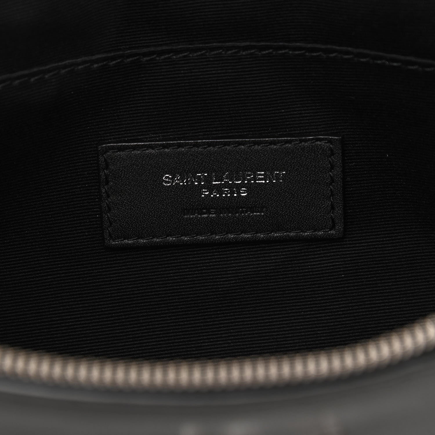 Saint Laurent Calfskin Monogram Belt Bag Black 8 of 10