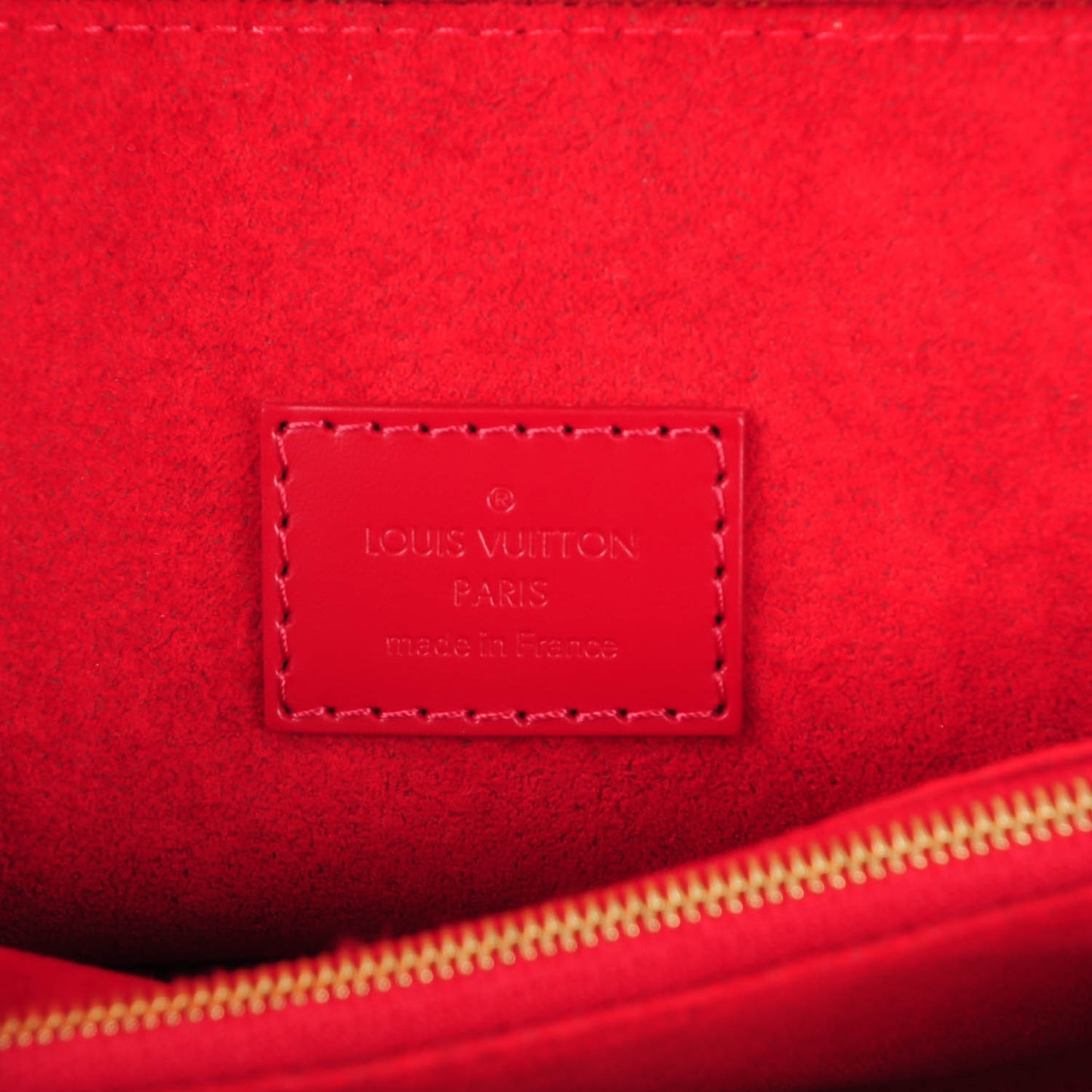 Damier Ebene Caissa Clutch Cherry