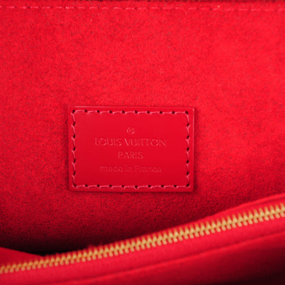 Louis Vuitton Damier Ebene Caissa Clutch Cherry 6 of 7
