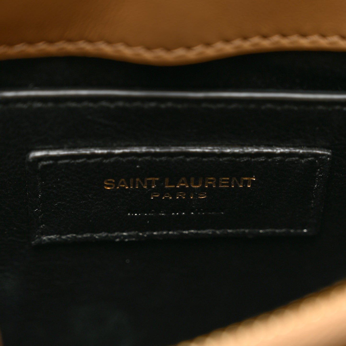 Calfskin Y Quilted Monogram Small Loulou Chain Satchel Dark Natural
