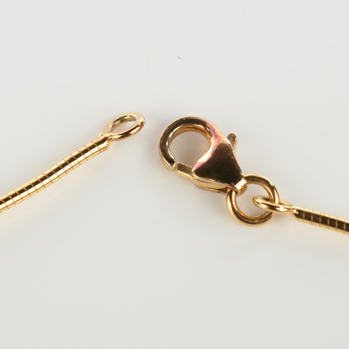 Lacquered Gold Pop H Pendant Necklace Black