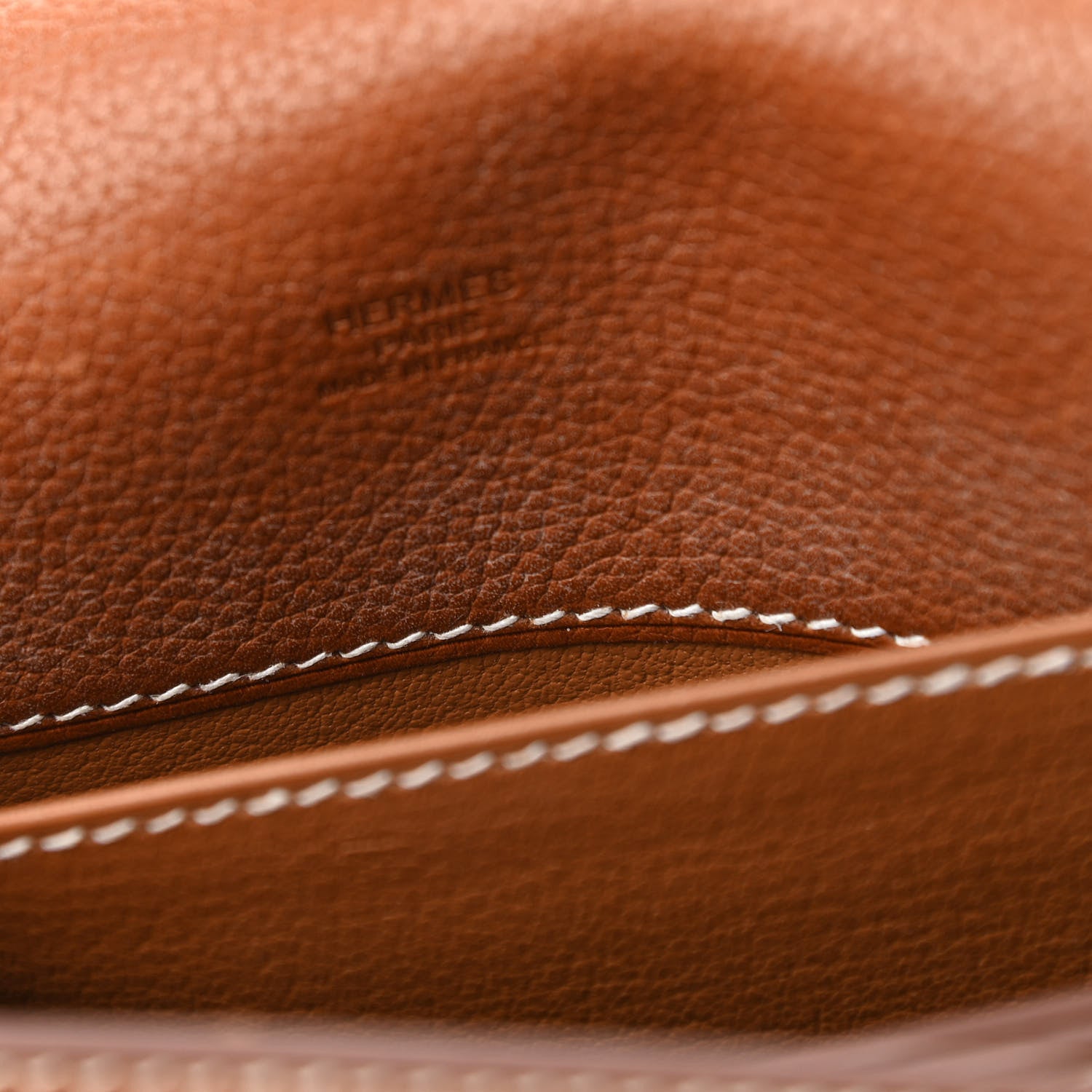 Hermes Barenia Faubourg Mini Sac Roulis Fauve 9 of 12
