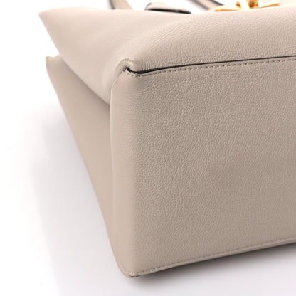 Louis Vuitton Grained Calfskin Lockme Shopper Greige 7 of 8