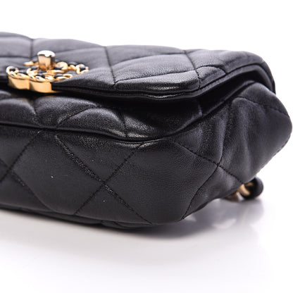 Chanel Lambskin Quilted Chanel 19 Waist Bag Black 9 of 9