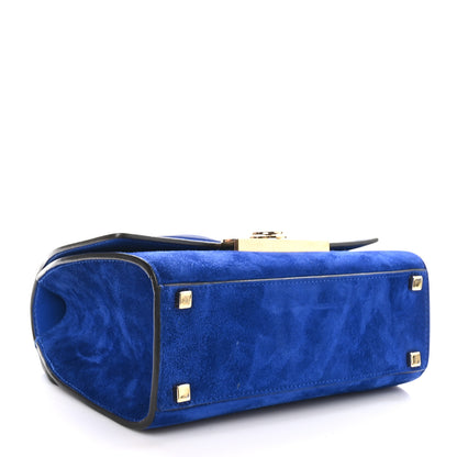 Moynat Suede Rejane BB Blue 4 of 9