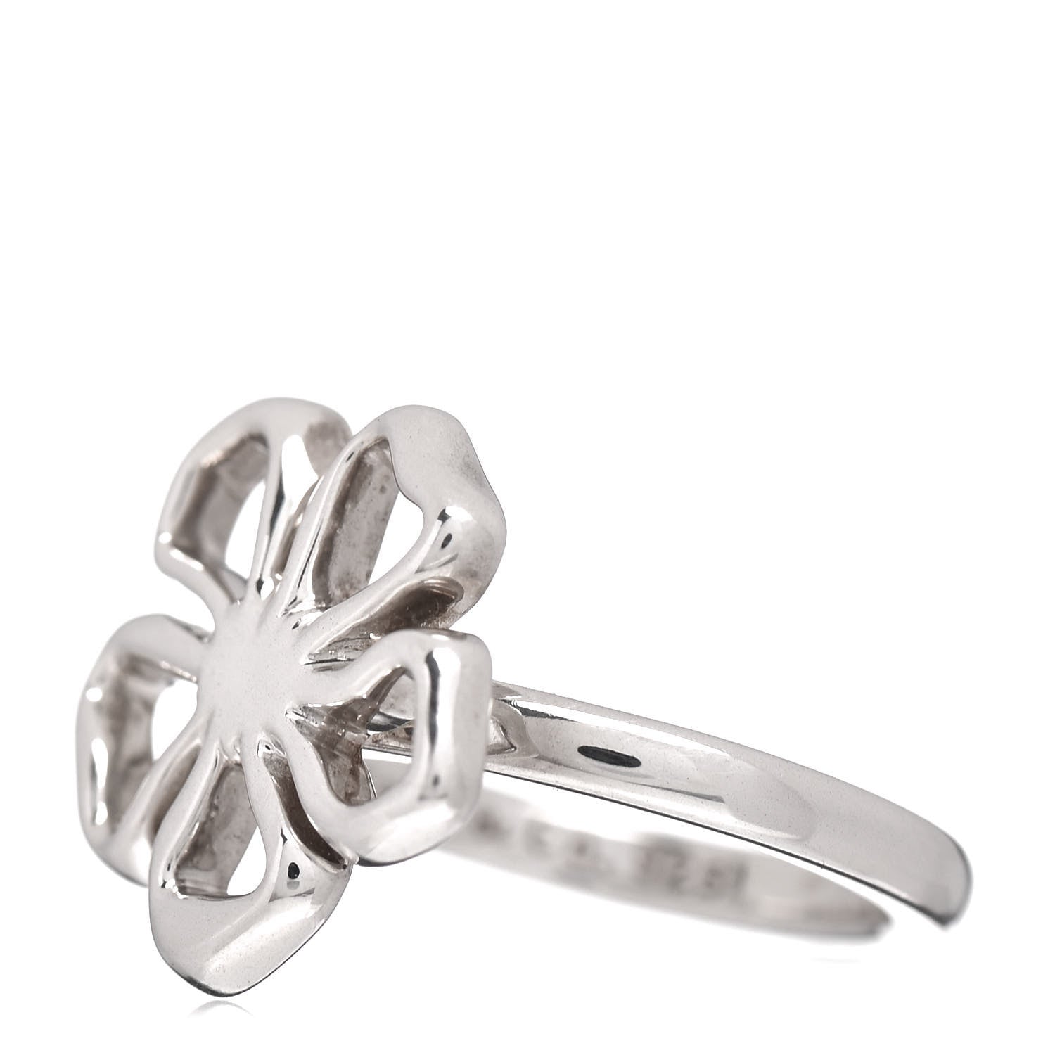 Tiffany Sterling Silver Open Flower Ring 50 5.25 3 of 5