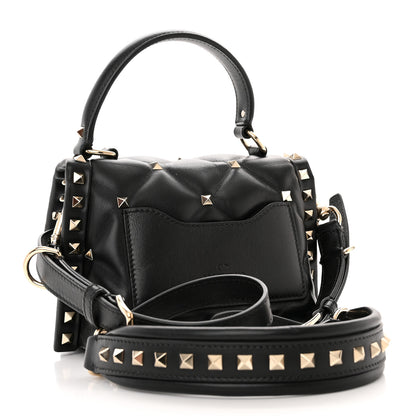 Valentino Garavani Nappa Mini Candystud Top Handle Bag Black 3 of 9