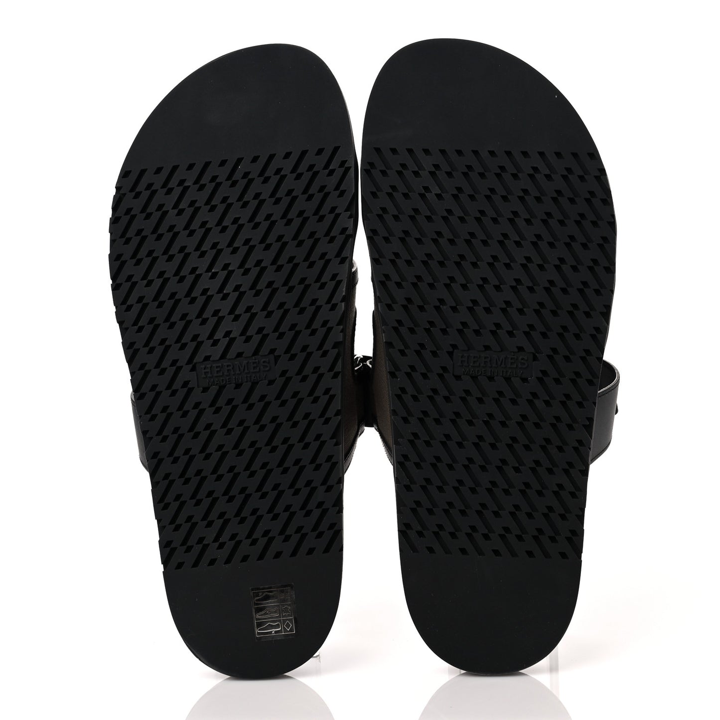 Canvas Calfskin Mens Chypre Sandals 44 Kaki Black