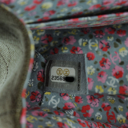 Chanel Toile Quilted Medium Cuba Double Flap Khaki 7 of 8