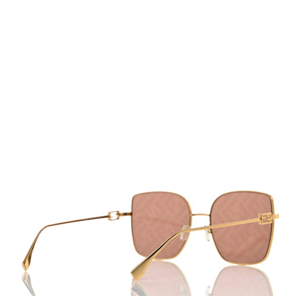 Fendi Metal Fendi Forever Sunglasses FE40013U Pink Gold 4 of 8
