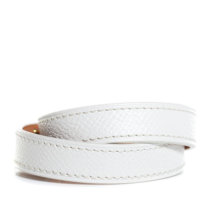Hermes Epsom Kelly Double Tour Bracelet XS White 3 of 8