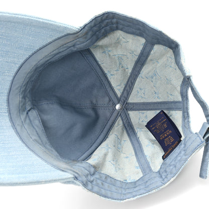 Louis Vuitton Monogram Denim Cap L Blue 7 of 8