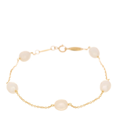 Tiffany 18K Yellow Gold Pearl 6-6.5mm Elsa Peretti Pearls By The Yard Bracelet 1 of 4