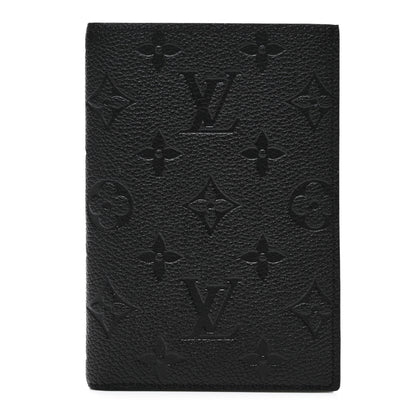 Louis Vuitton Empreinte Monogram Passport Cover Black 1 of 7