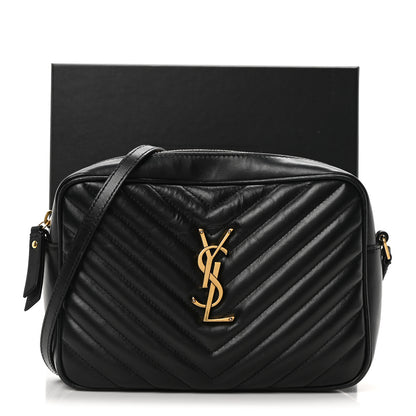 Saint Laurent Calfskin Matelasse Monogram Lou Camera Bag Black 11 of 11