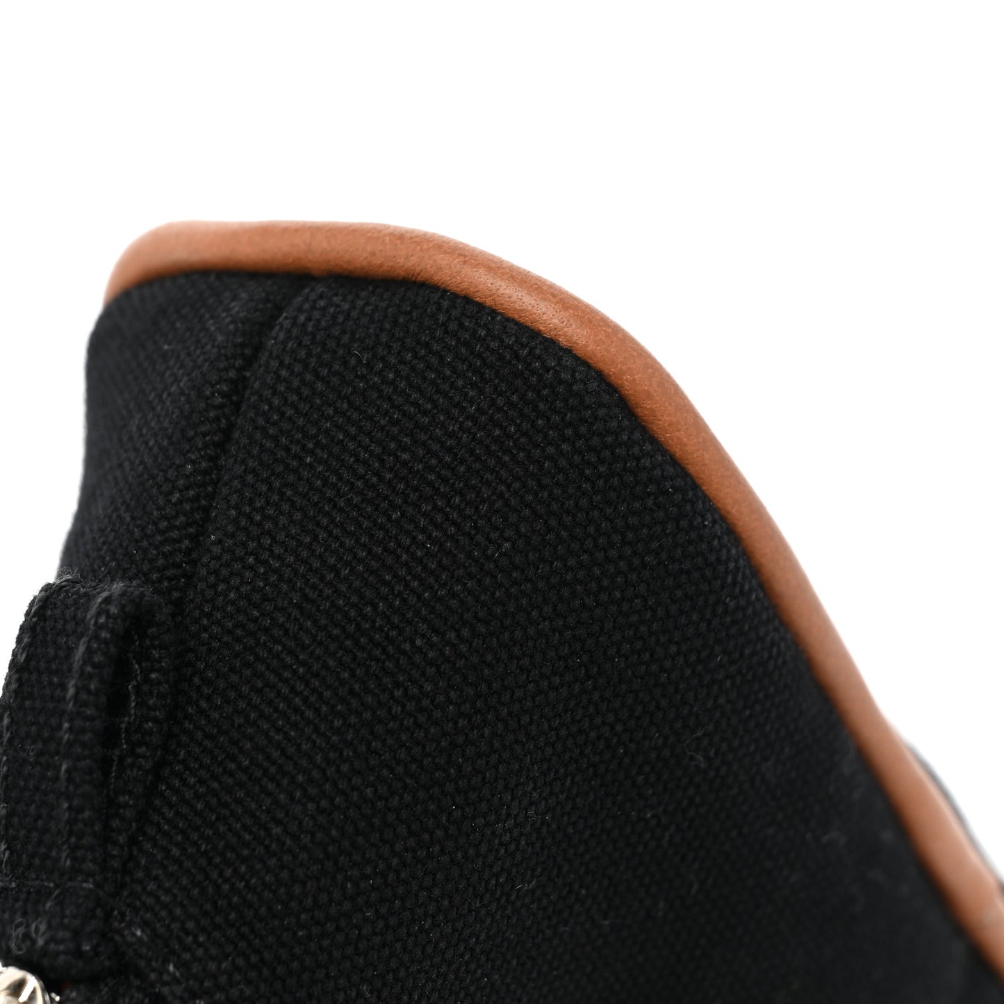Cotton Canvas Mini Mini Bolide Travel Cosmetic Pouch Black