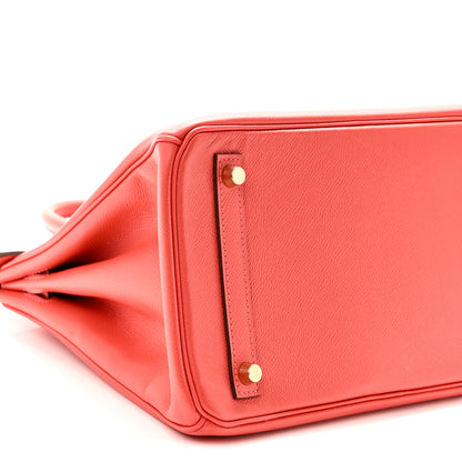 Hermes Epsom Birkin 30 Rouge Pivoine 9 of 10