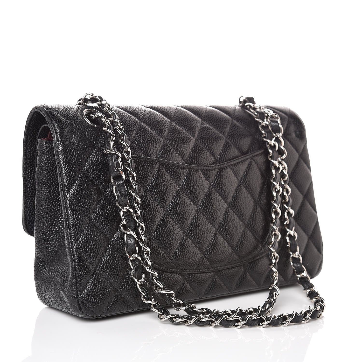 Chanel Caviar Quilted Medium Double Flap Black 3 of 7