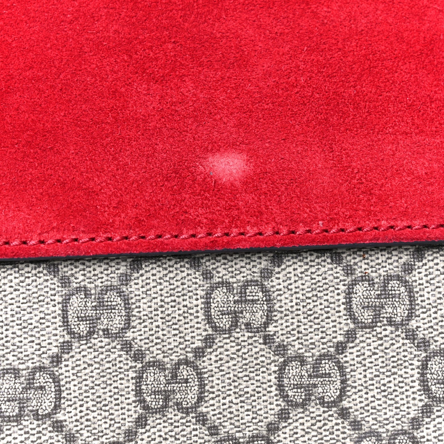 GG Supreme Monogram Small Dionysus Shoulder Bag Red