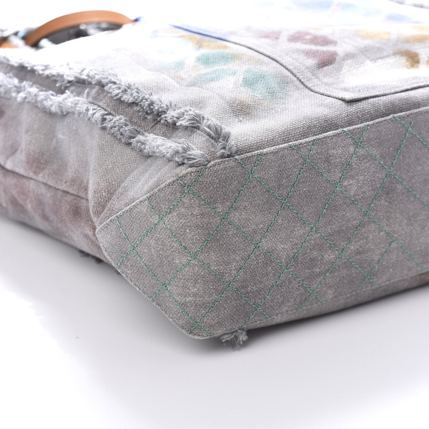 Canvas Large Graffiti Tote Grey