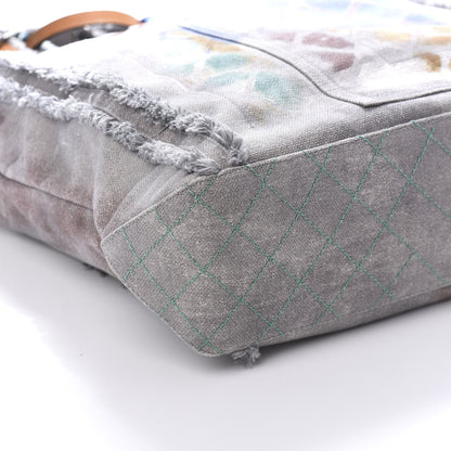 Chanel Canvas Large Graffiti Tote Grey 7 of 12