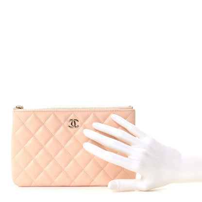 Chanel Caviar Quilted Small Zipped Pouch Light Beige 2 of 11