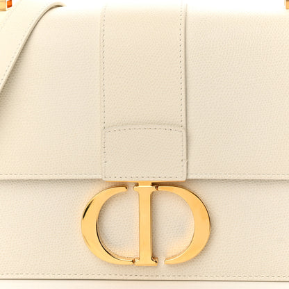 Christian Dior Grained Calfskin 30 Montaigne Flap Bag Latte 10 of 12