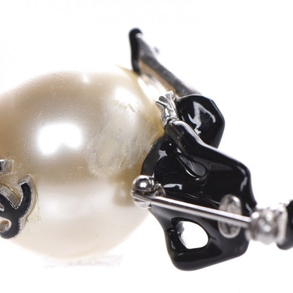 Chanel Pearl Resin Coco Brooch Black Ivory 6 of 8