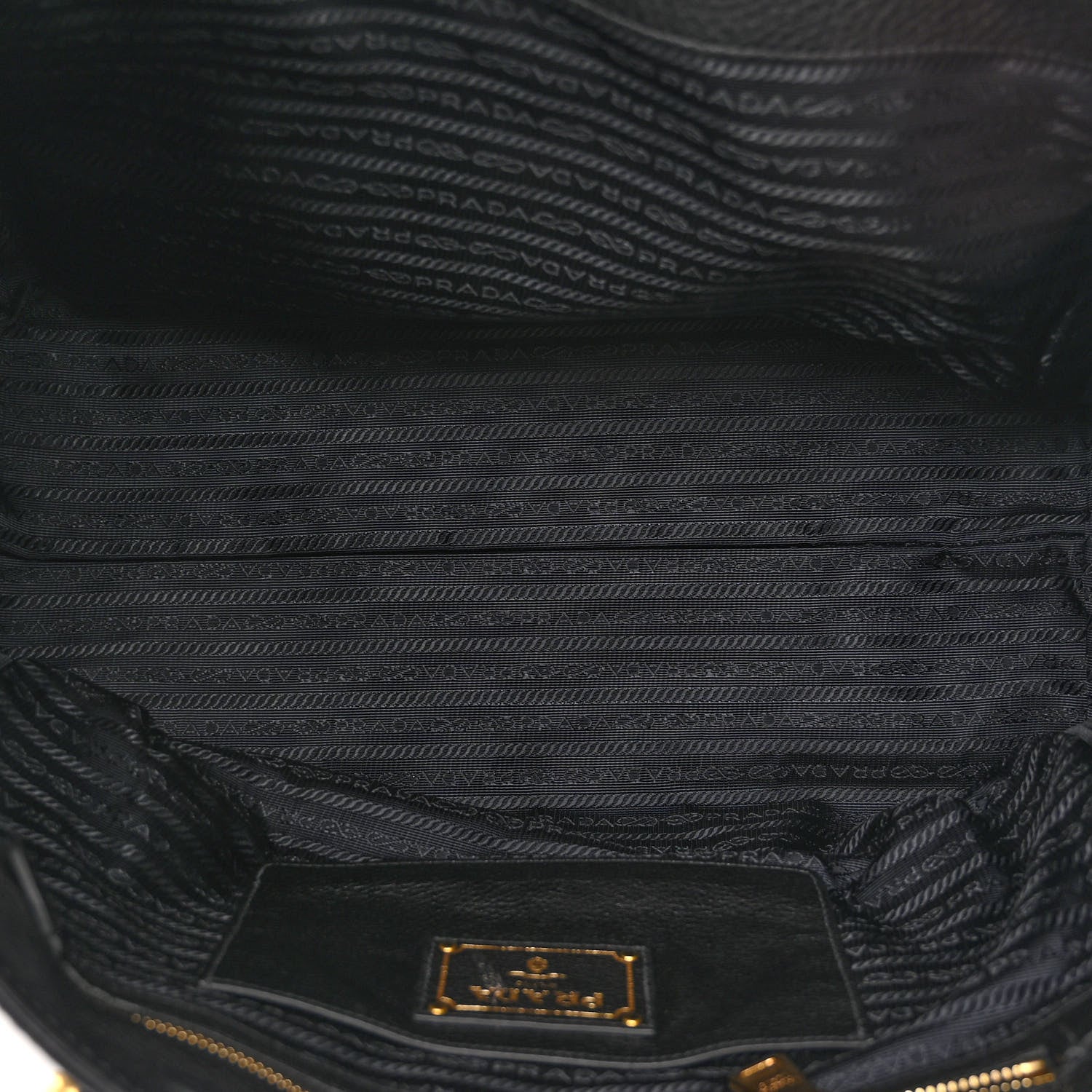 Prada Vitello Daino Shopping Satchel Black 5 of 11