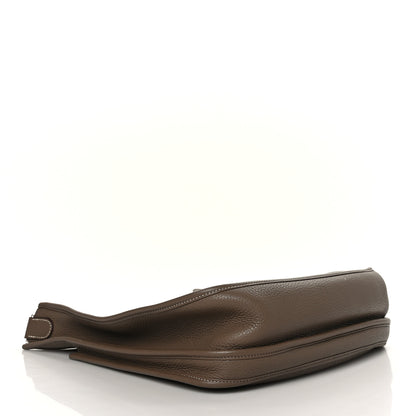Hermes Taurillon Clemence Evelyne III GM Etoupe 4 of 9