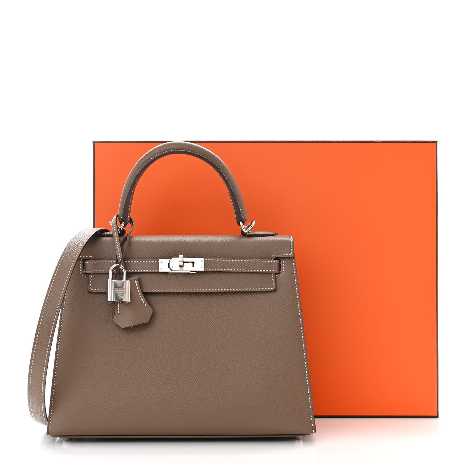 Hermes Epsom Kelly Sellier 25 Etoupe 11 of 11