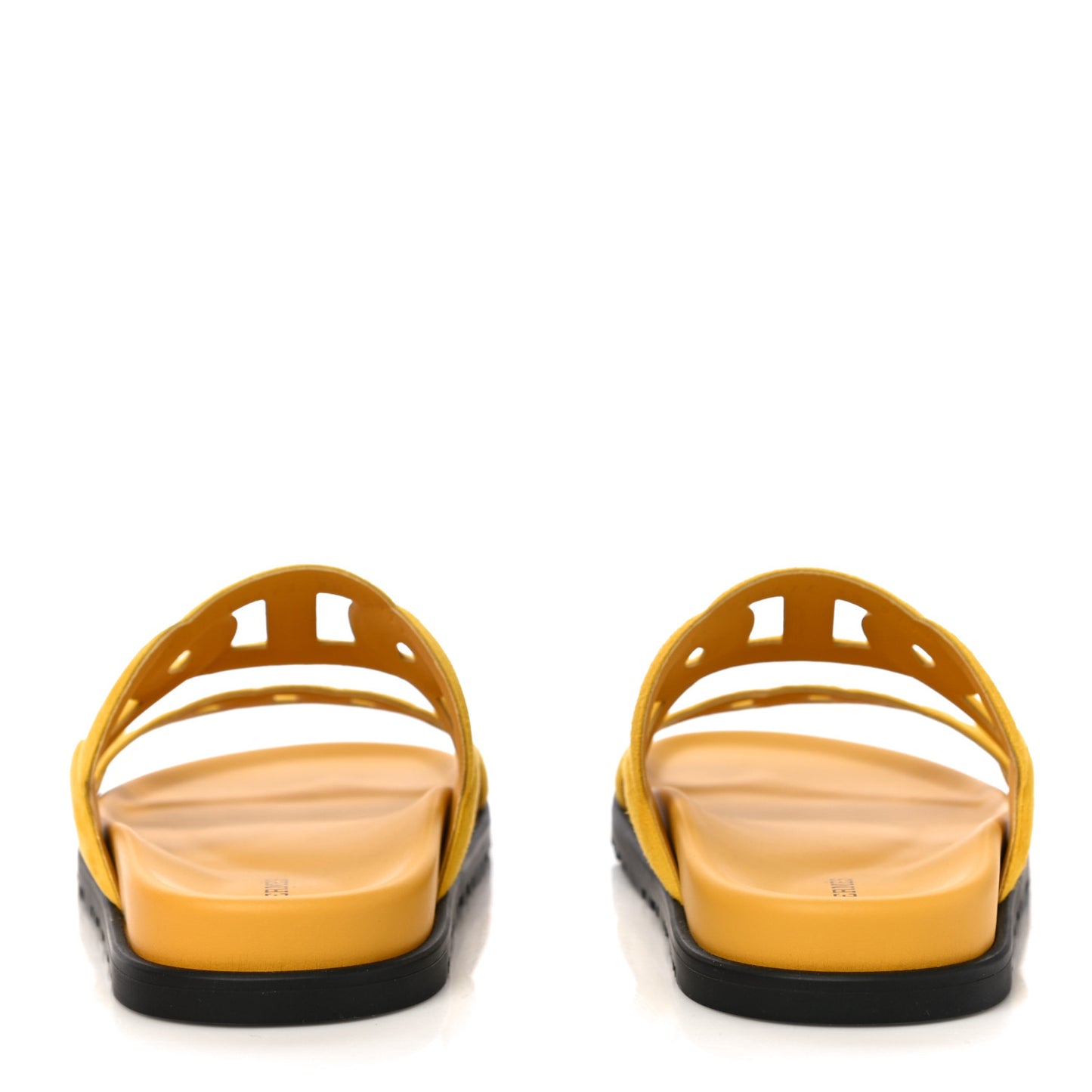Suede Goatskin Extra Sandals 38 Jaune Sable