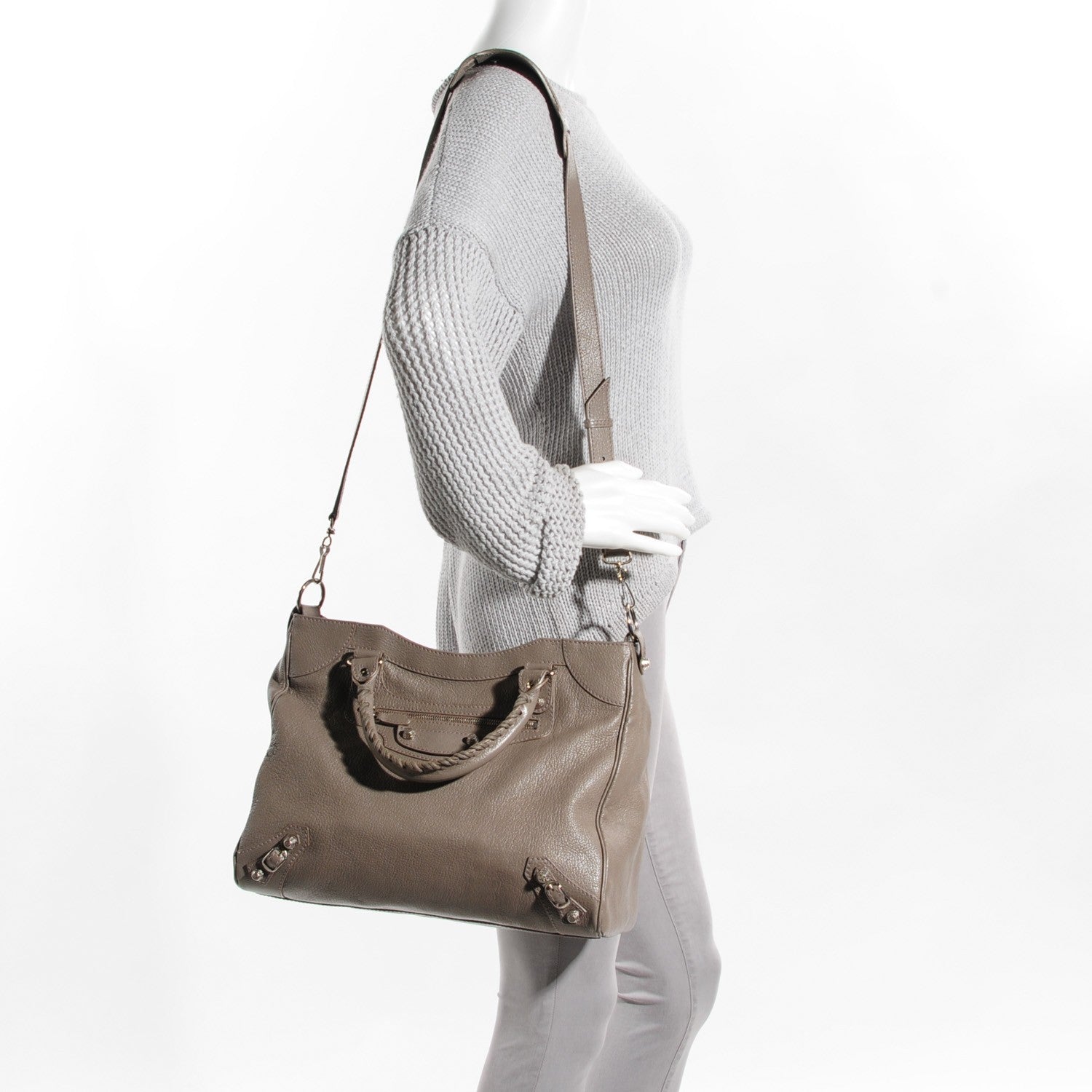 Balenciaga Chevre Giant 12 Silver Hardware Hamilton Velo Gris Poivre 6 of 13