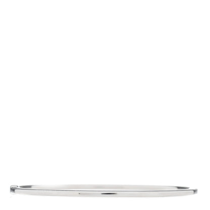 Tiffany 18K White Gold Diamond Metro Bangle Bracelet 2 of 3