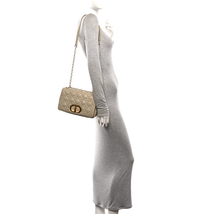 Christian Dior Supple Calfskin Cannage Medium Caro Bag Beige 2 of 10