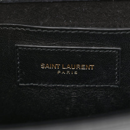 Saint Laurent Grain De Poudre Small Monogram Kate Satchel Black 6 of 10