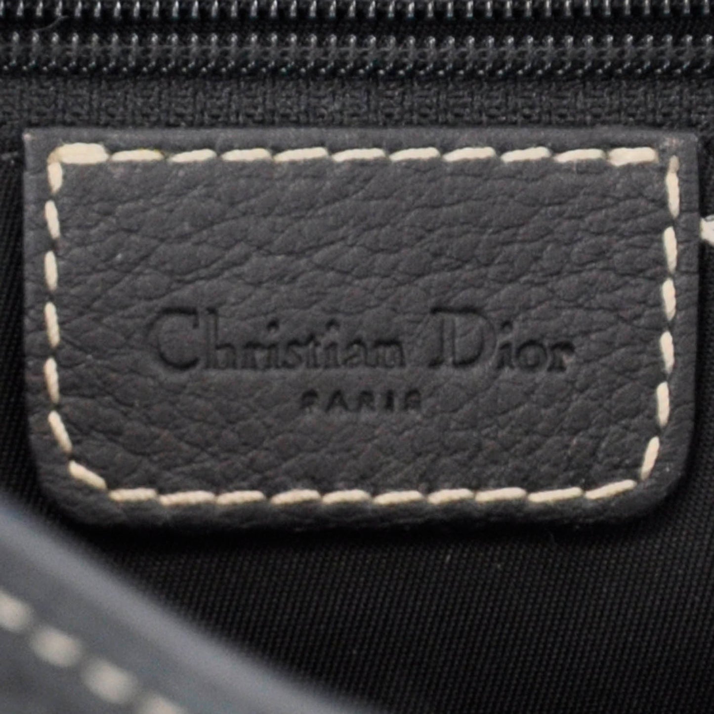 Leather Saddle Bag Black