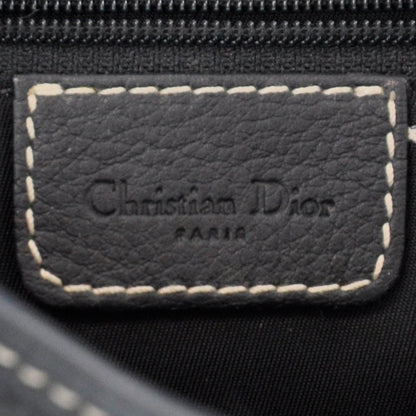 Christian Dior Leather Saddle Bag Black 10 of 13