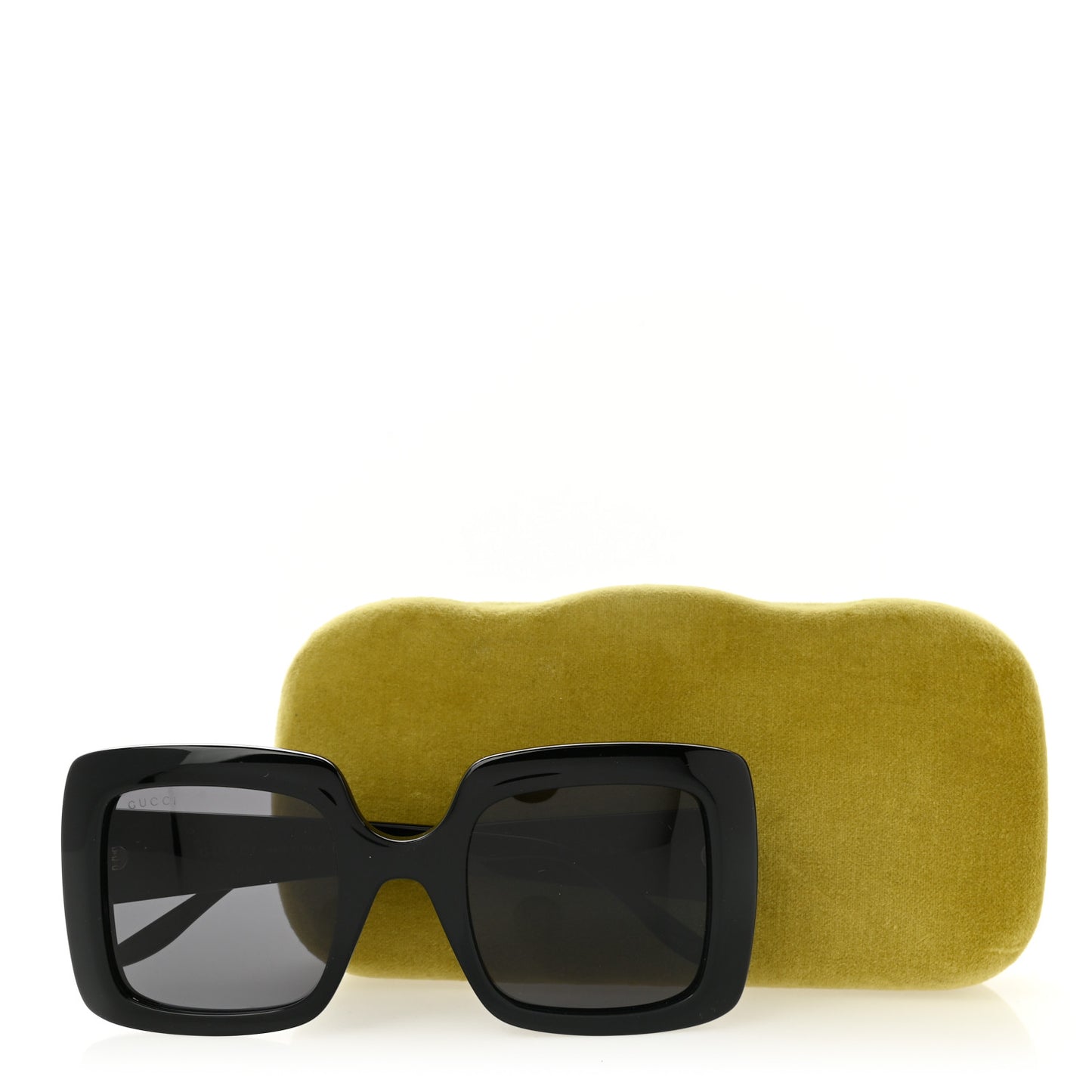 Acetate Square Frame Sunglasses GG0053S Black